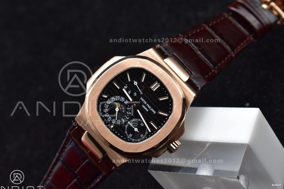 Edition GRF Strap Gray RG Brown on Nautilus Croco Best SS A23J 5712 Dial 0426